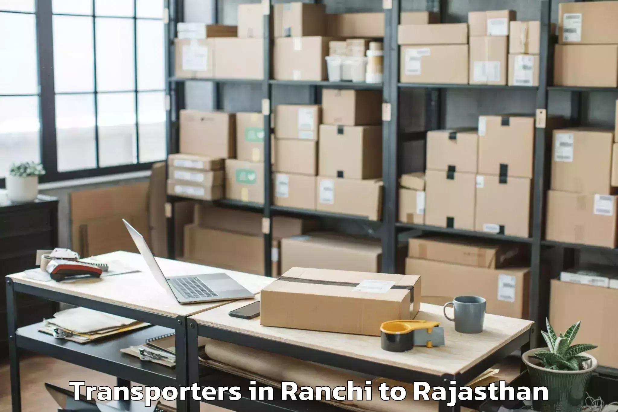 Book Ranchi to Banasthali Vidyapith Transporters Online